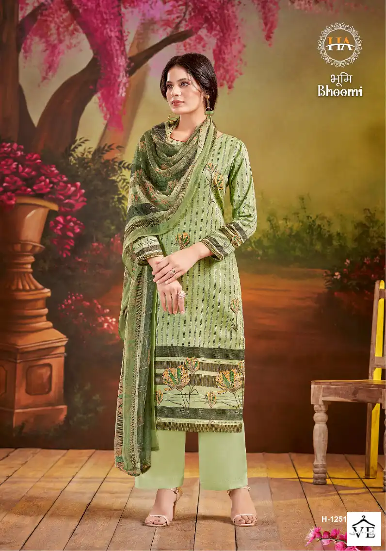 Harshit Fashion Bhoomi Pure Zam Wholesale Salwar Suit Catalog — Wholesale Salwar Suits, MPA wholesale from Surat — view 2