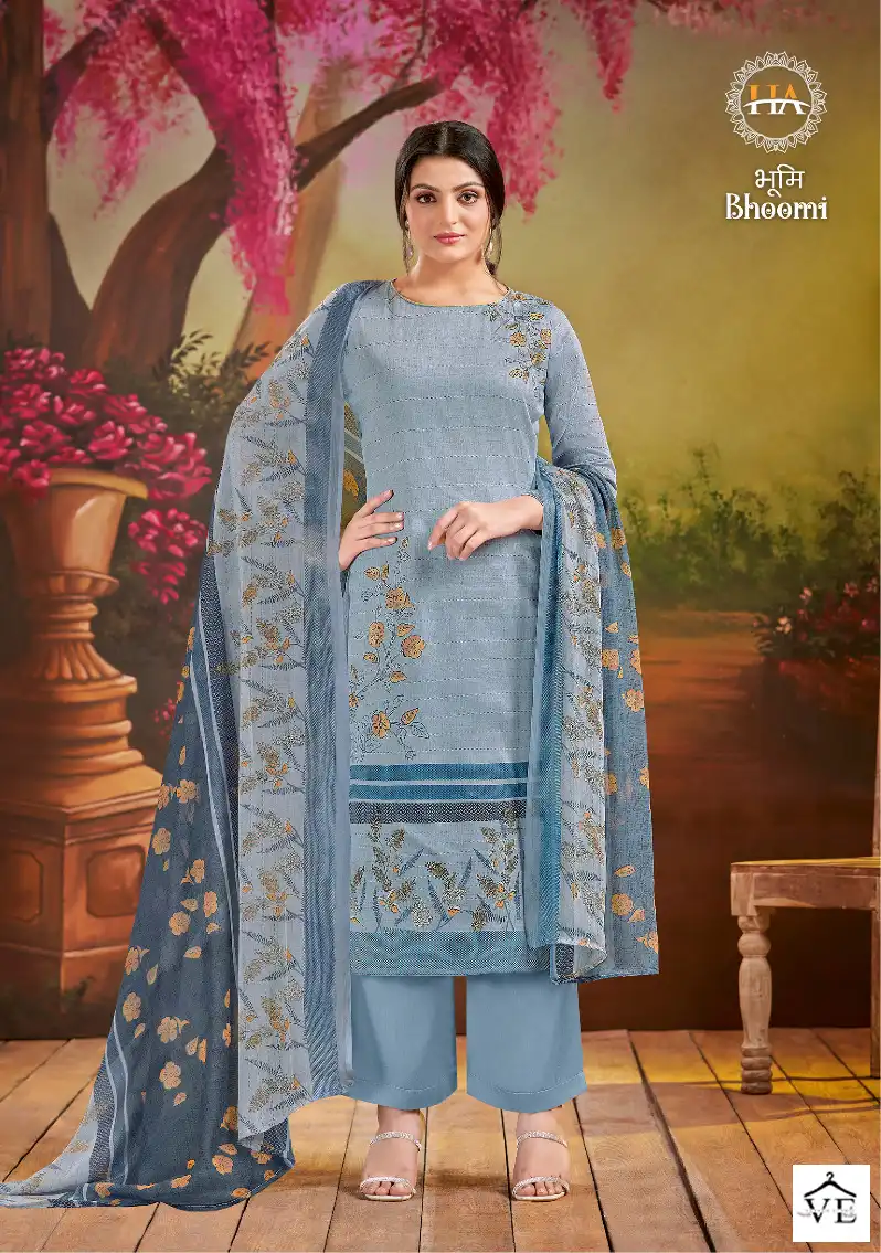 Harshit Fashion Bhoomi Pure Zam Wholesale Salwar Suit Catalog — Wholesale Salwar Suits, MPA wholesale from Surat — view 4
