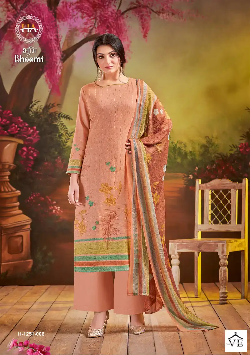 Harshit Fashion Bhoomi Pure Zam Wholesale Salwar Suit Catalog — Wholesale Salwar Suits, MPA wholesale from Surat — view 5