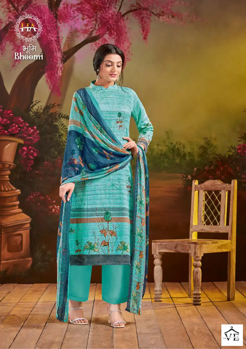 Harshit Fashion Bhoomi Pure Zam Wholesale Salwar Suit Catalog — Wholesale Salwar Suits, MPA wholesale from Surat — view 6