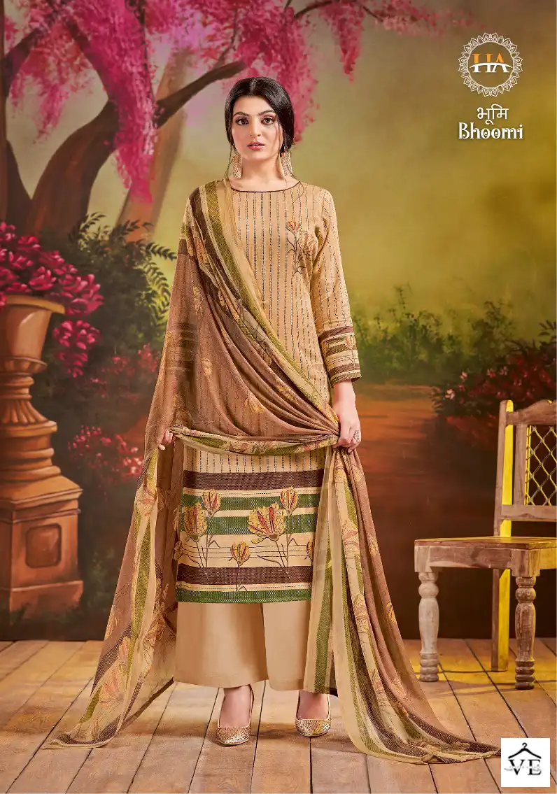 Harshit Fashion Bhoomi Pure Zam Wholesale Salwar Suit Catalog — Wholesale Salwar Suits, MPA wholesale from Surat — view 7
