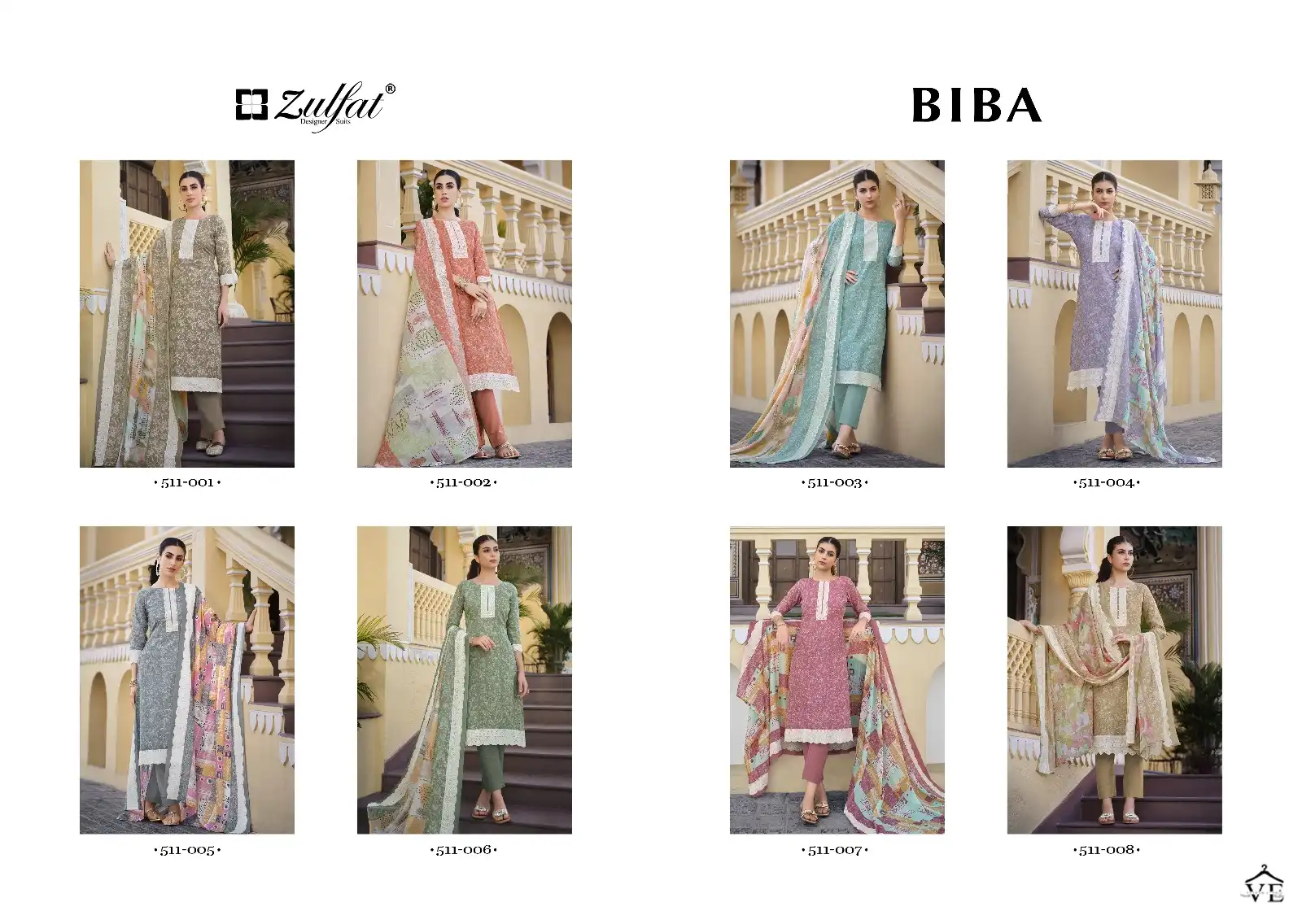 Zulfat Designer Biba Cotton Wholesale Designer Salwar Suit Catalog — Wholesale Salwar Suits, MPA wholesale from Surat — view 9