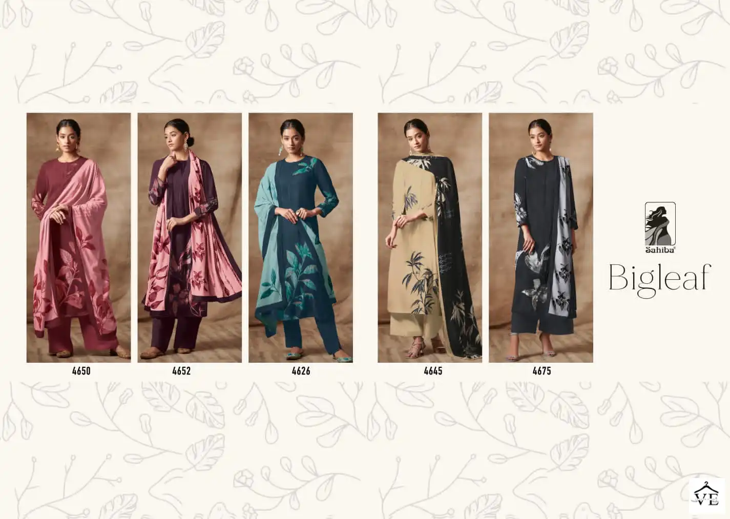 Sahiba Bigleaf Pure Cotton Lawn Wholesale Designer Salwar Suit Catalog — Wholesale Salwar Suits, MPA wholesale from Surat — view 6