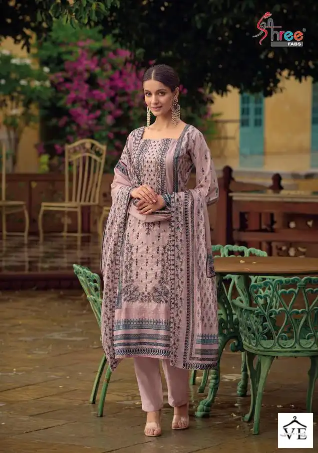 Shree Fabs Bin Saeed Lawn Collection Vol 6 Lawn Cotton Wholesale Pakistani Salwar Suit Catalog — Wholesale Salwar Suits, MPA wholesale from Surat - Gallery Image 2