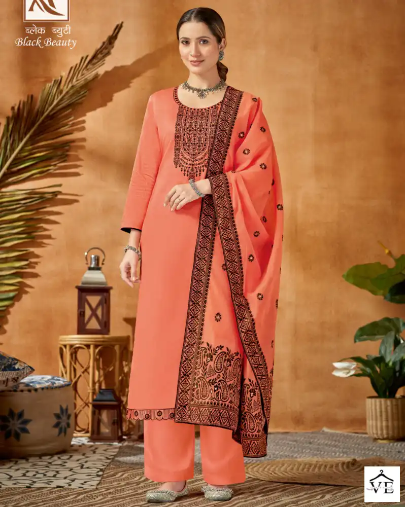 Alok Suits Black Beauty Jam Cotton Wholesale Designer Salwar Suit Catalog — Wholesale Salwar Suits, MPA wholesale from Surat — view 1