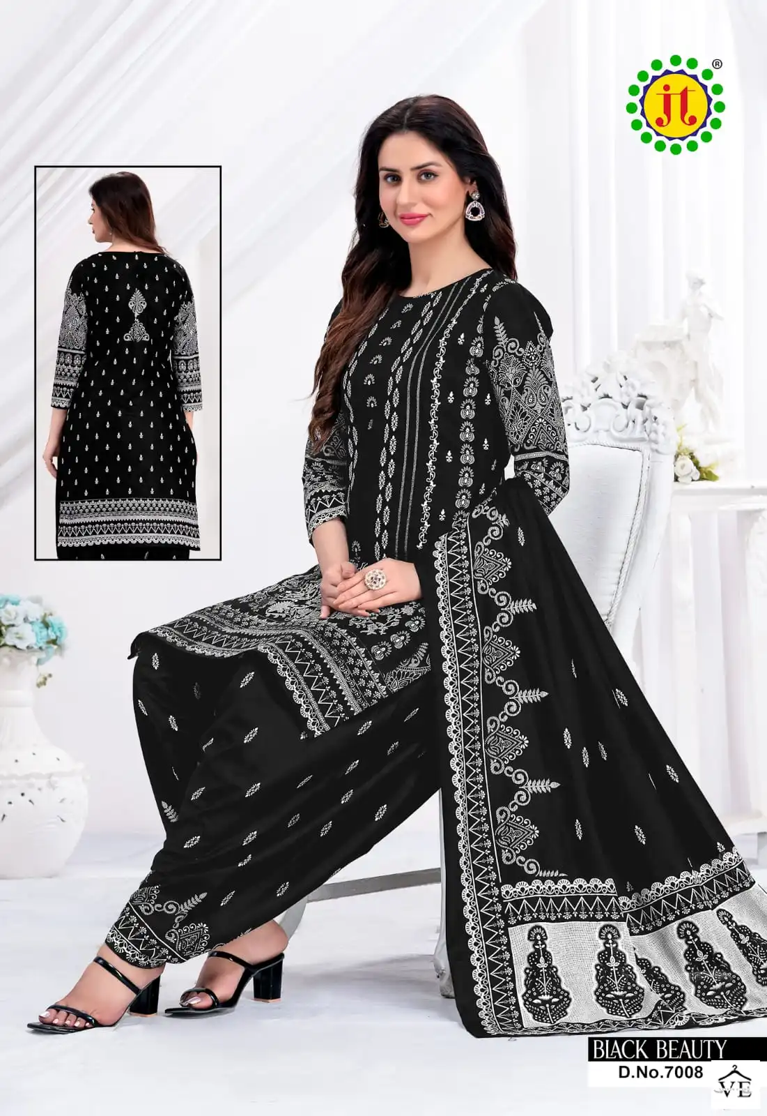 Vardan Ethnic Black Beauty Vol 7 Cotton Wholesale Salwar Suit Catalog — Wholesale Salwar Suits, MPA wholesale from Surat - Gallery Image 9