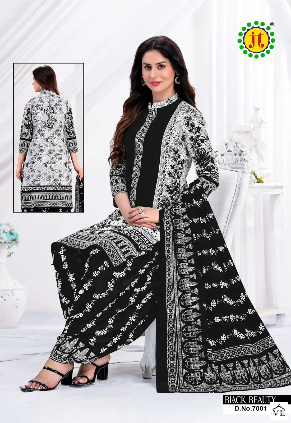 Vardan Ethnic Black Beauty Vol 7 Cotton Wholesale Salwar Suit Catalog — Wholesale Salwar Suits, MPA wholesale from Surat - Gallery Image 2
