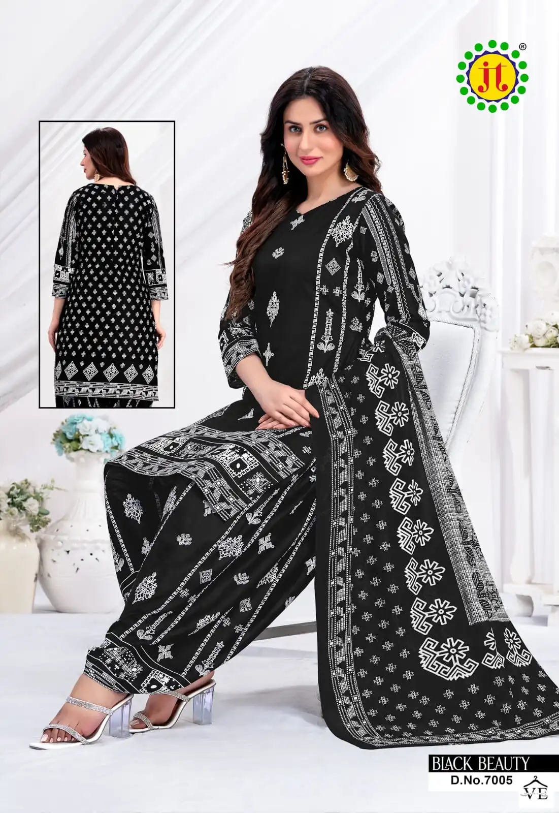 Vardan Ethnic Black Beauty Vol 7 Cotton Wholesale Salwar Suit Catalog — Wholesale Salwar Suits, MPA wholesale from Surat - Gallery Image 5