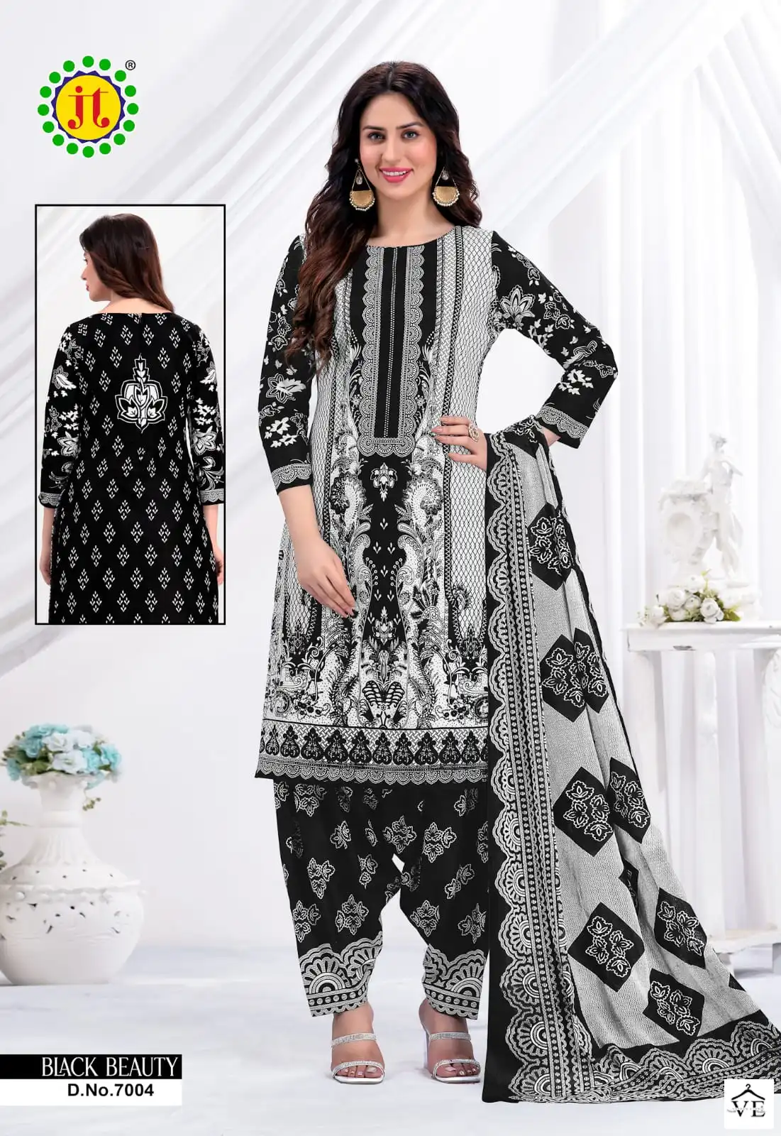 Vardan Ethnic Black Beauty Vol 7 Cotton Wholesale Salwar Suit Catalog — Wholesale Salwar Suits, MPA wholesale from Surat - Gallery Image 6