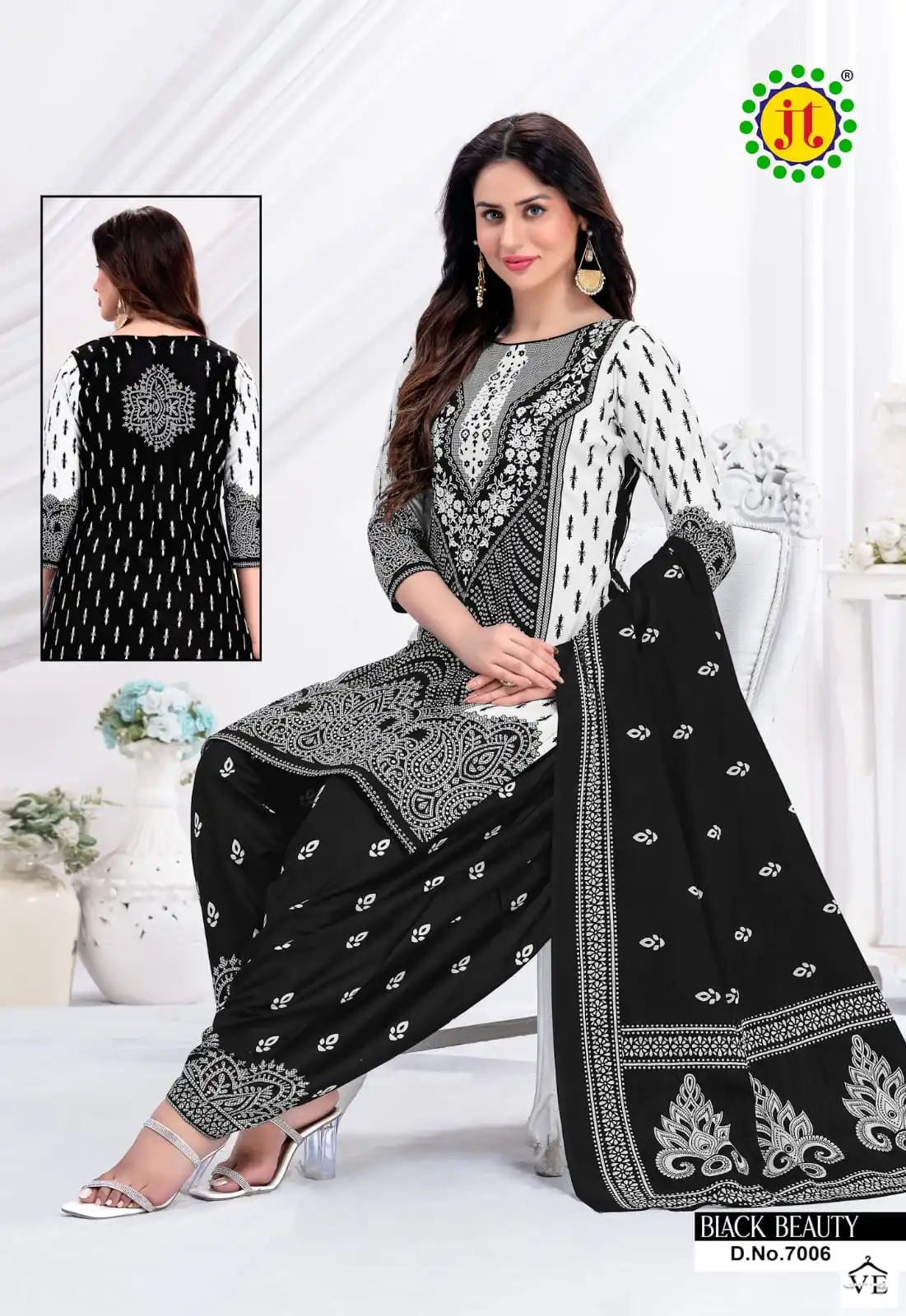 Vardan Ethnic Black Beauty Vol 7 Cotton Wholesale Salwar Suit Catalog — Wholesale Salwar Suits, MPA wholesale from Surat - Gallery Image 7