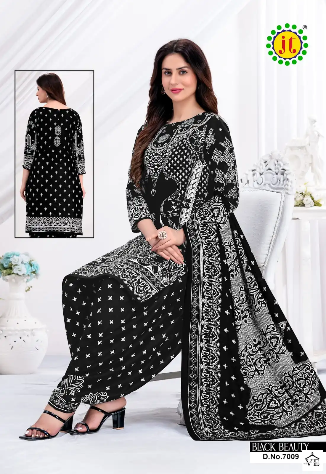 Vardan Ethnic Black Beauty Vol 7 Cotton Wholesale Salwar Suit Catalog — Wholesale Salwar Suits, MPA wholesale from Surat - Gallery Image 8