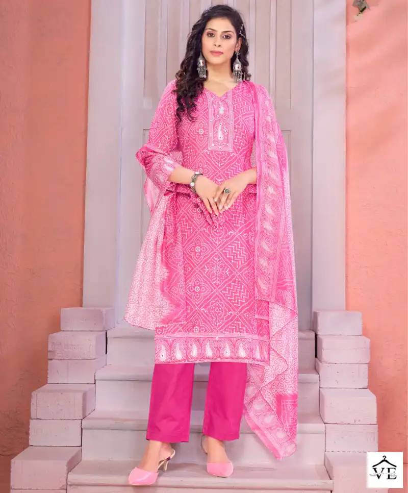 Bipson Bmw 2220 Pure Cotton Wholesale Salwar Suit Catalog — Wholesale Salwar Suits, MPA wholesale from Surat — view 1