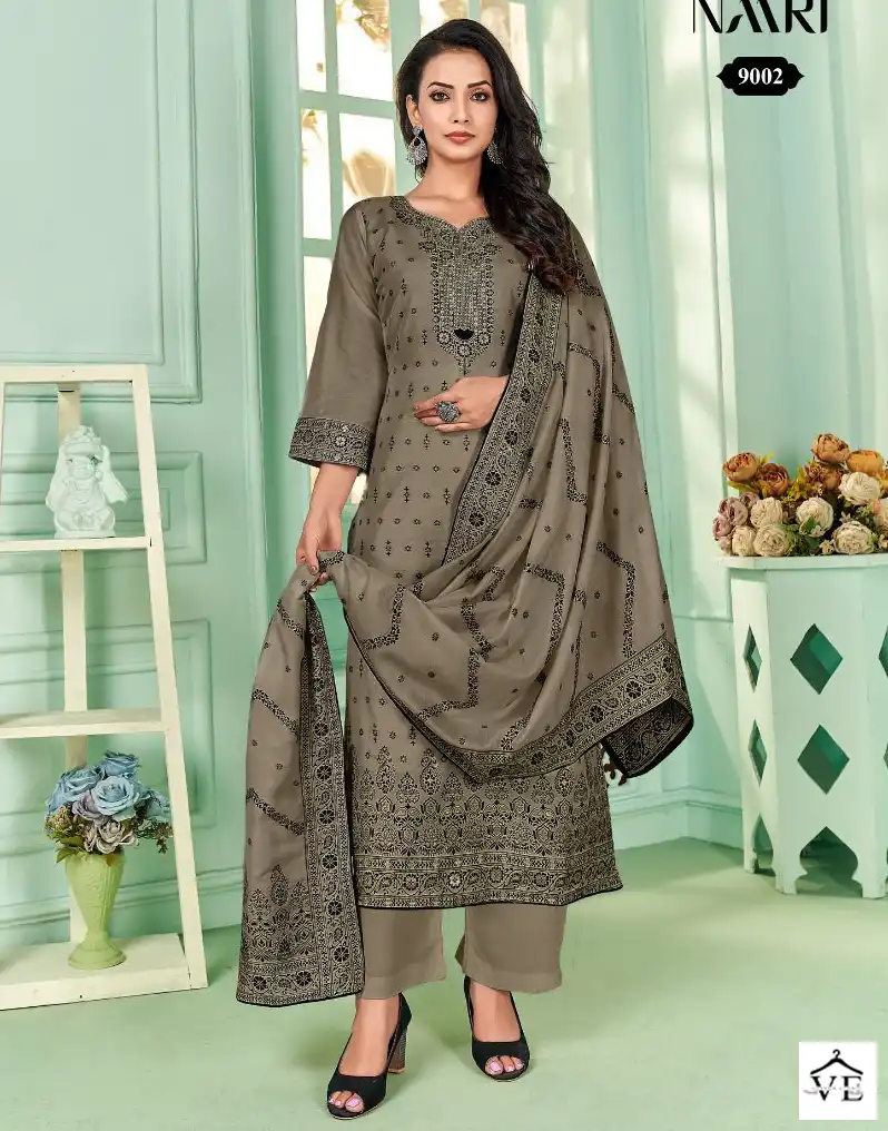 Naari Breeze Pure Muslin Wholesale Designer Salwar Suit Catalog — Wholesale Salwar Suits, MPA wholesale from Surat — view 1