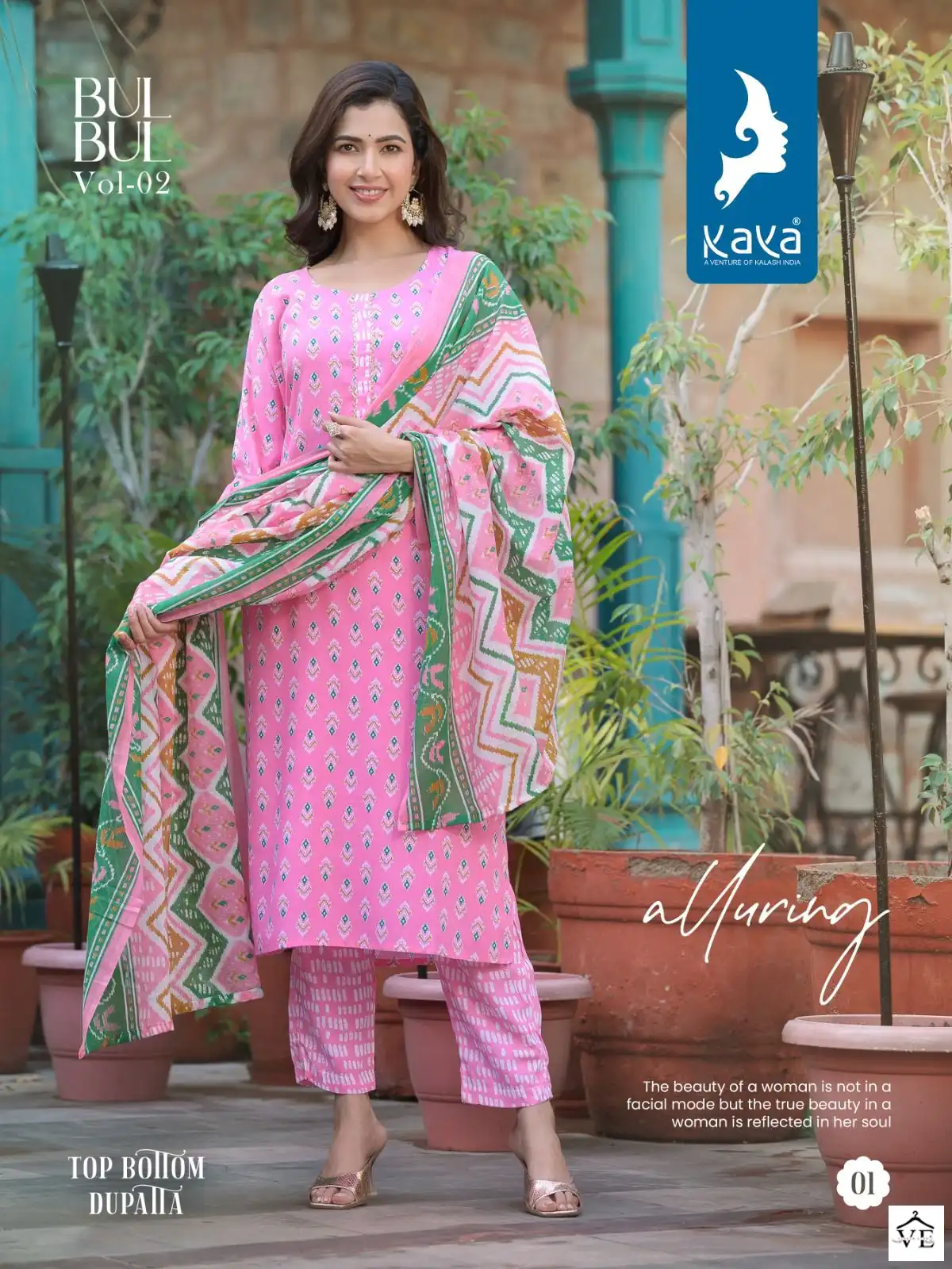 Vardan Ethnic Bulbul 2 Rayon Prints Wholesale Readymade Salwar Suit Catalog — Wholesale Salwar Suits, MPA wholesale from Surat - Gallery Image 2