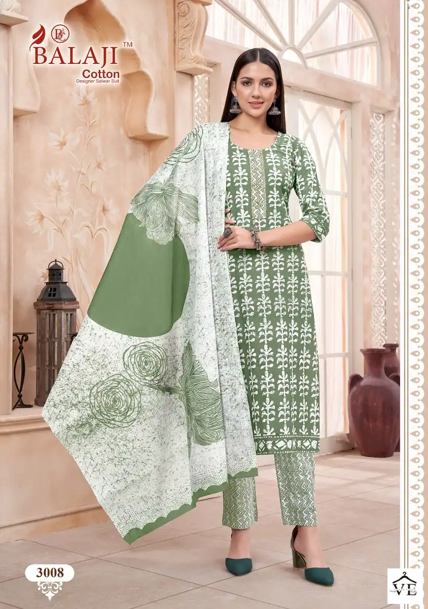 Balaji Battik Art Work Vol 3 Cotton Wholesale Readymade Salwar Suit Catalog — Wholesale Salwar Suits, MPA wholesale from Surat - Gallery Image 8