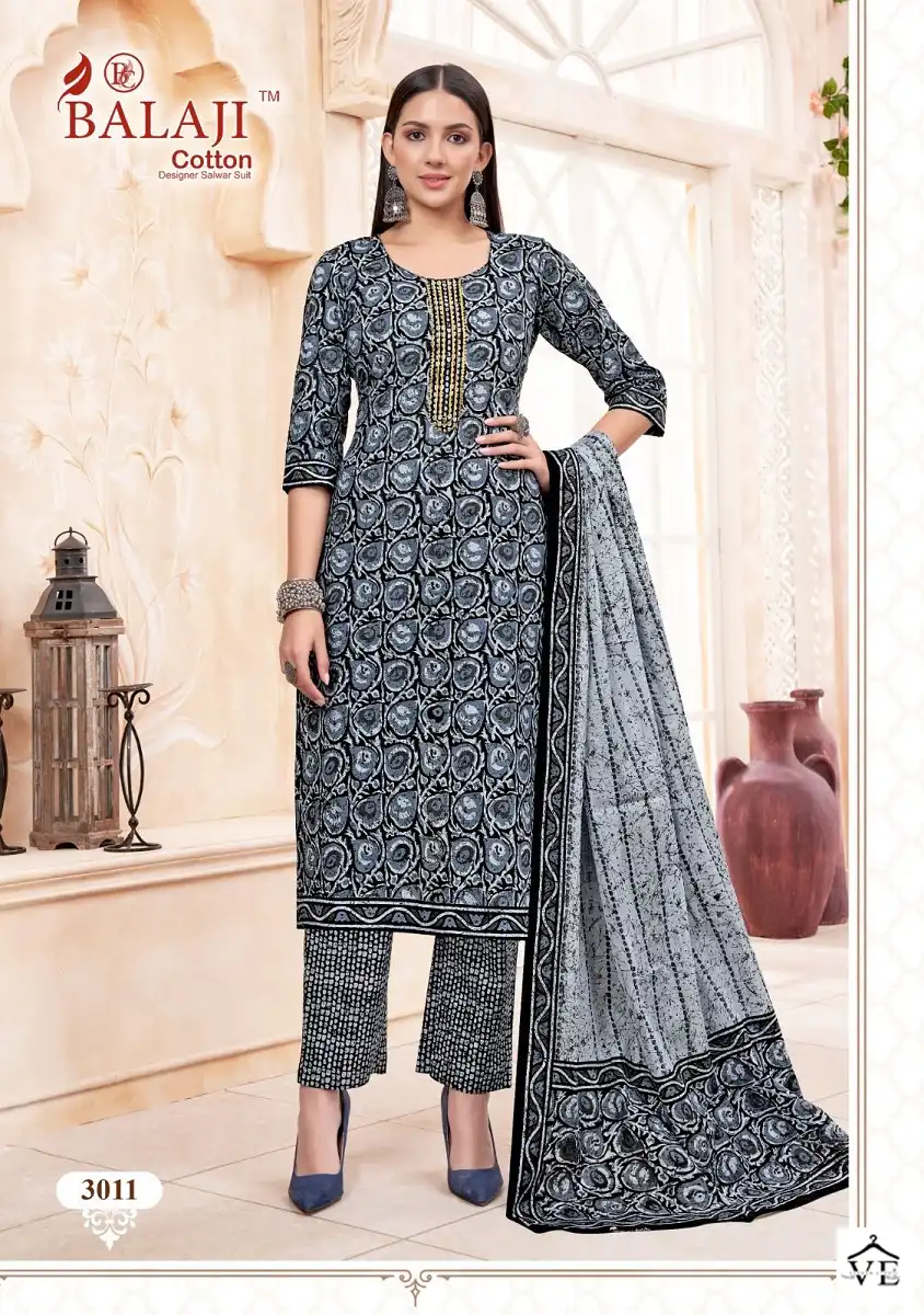 Balaji Battik Art Work Vol 3 Cotton Wholesale Readymade Salwar Suit Catalog — Wholesale Salwar Suits, MPA wholesale from Surat - Gallery Image 11