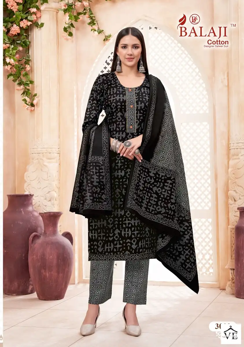 Balaji Battik Art Work Vol 3 Cotton Wholesale Readymade Salwar Suit Catalog — Wholesale Salwar Suits, MPA wholesale from Surat - Gallery Image 2