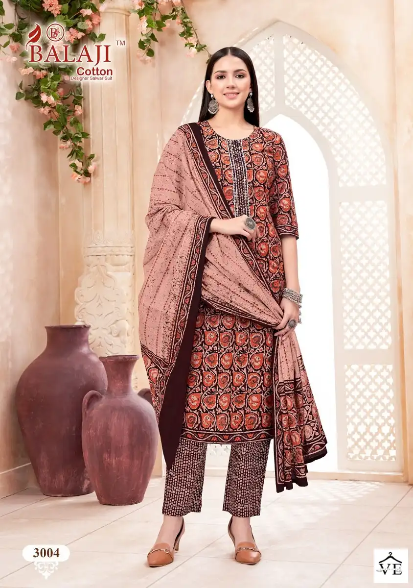 Balaji Battik Art Work Vol 3 Cotton Wholesale Readymade Salwar Suit Catalog — Wholesale Salwar Suits, MPA wholesale from Surat - Gallery Image 4