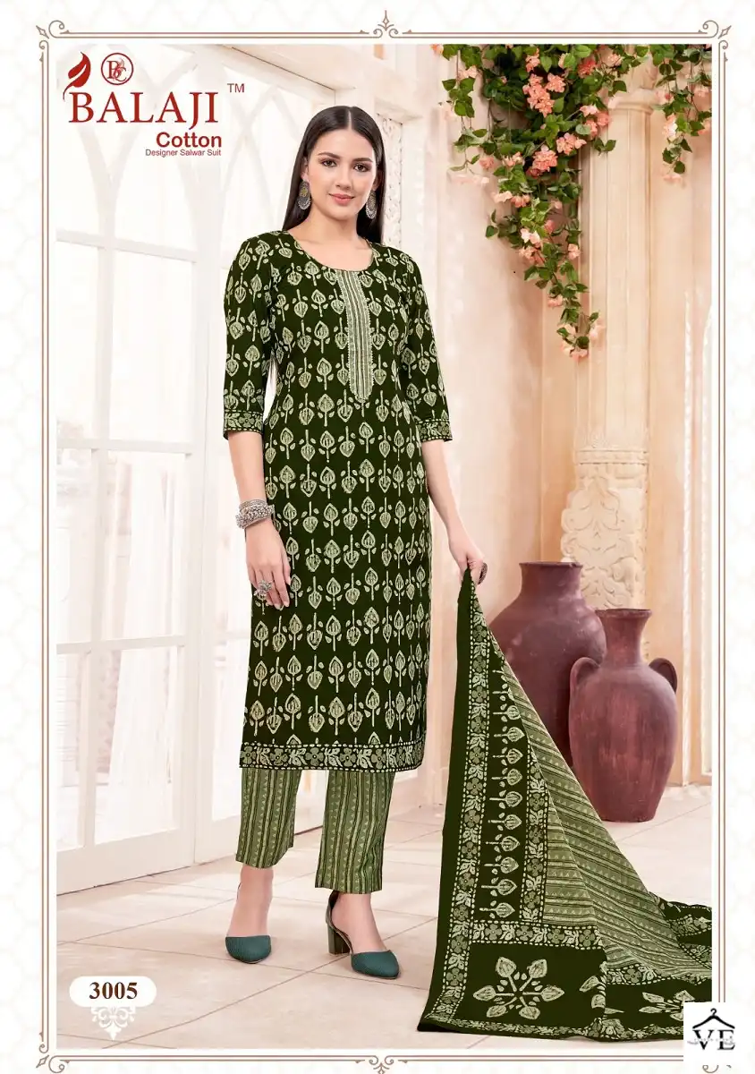 Balaji Battik Art Work Vol 3 Cotton Wholesale Readymade Salwar Suit Catalog — Wholesale Salwar Suits, MPA wholesale from Surat - Gallery Image 5