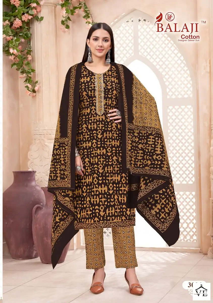 Balaji Battik Art Work Vol 3 Cotton Wholesale Readymade Salwar Suit Catalog — Wholesale Salwar Suits, MPA wholesale from Surat - Gallery Image 6