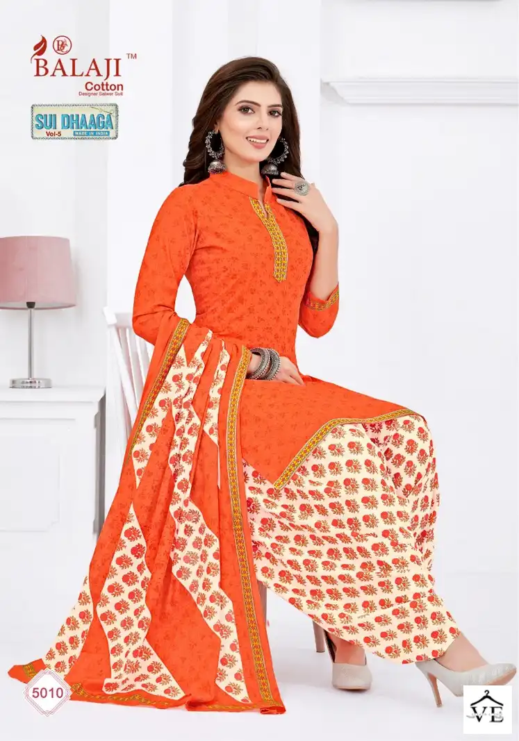 Balaji Sui Dhaaga Vol 5 Cotton Wholesale Readymade Salwar Suit Catalog — Wholesale Salwar Suits, MPA wholesale from Surat — view 10
