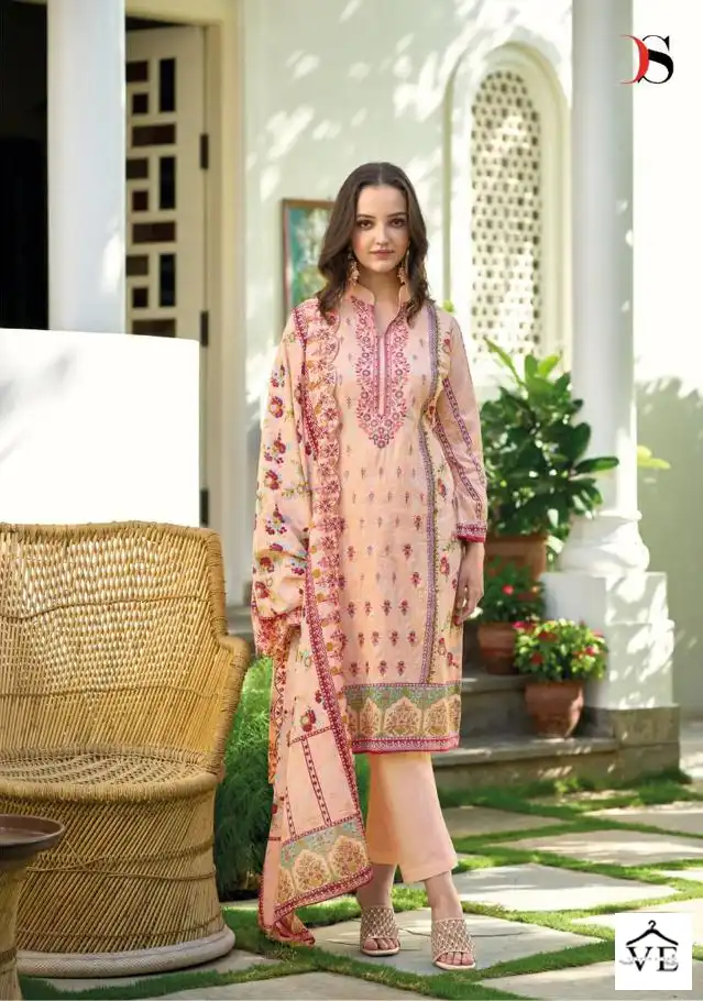 Deepsy Suits Bin Saeed Lawn Collection Vol 4 Cotton Wholesale Pakistani Salwar Suit Catalog — Wholesale Salwar Suits, MPA wholesale from Surat — view 5