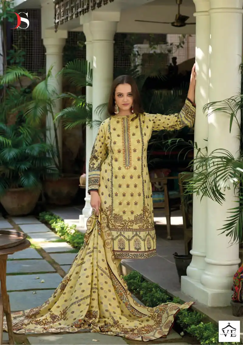 Deepsy Suits Bin Saeed Lawn Collection Vol 4 Cotton Wholesale Pakistani Salwar Suit Catalog — Wholesale Salwar Suits, MPA wholesale from Surat — view 8
