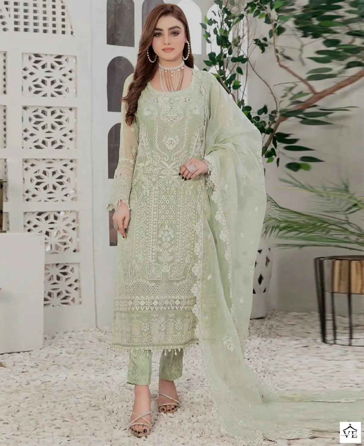 Fepic C 1335 Organza Wholesale Pakistani Salwar Suit Catalog — Wholesale Salwar Suits, MPA wholesale from Surat — view 1
