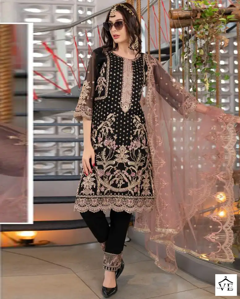 Fepic C 1348 Organza Wholesale Pakistani Salwar Suit Catalog — Wholesale Salwar Suits, MPA wholesale from Surat — view 1