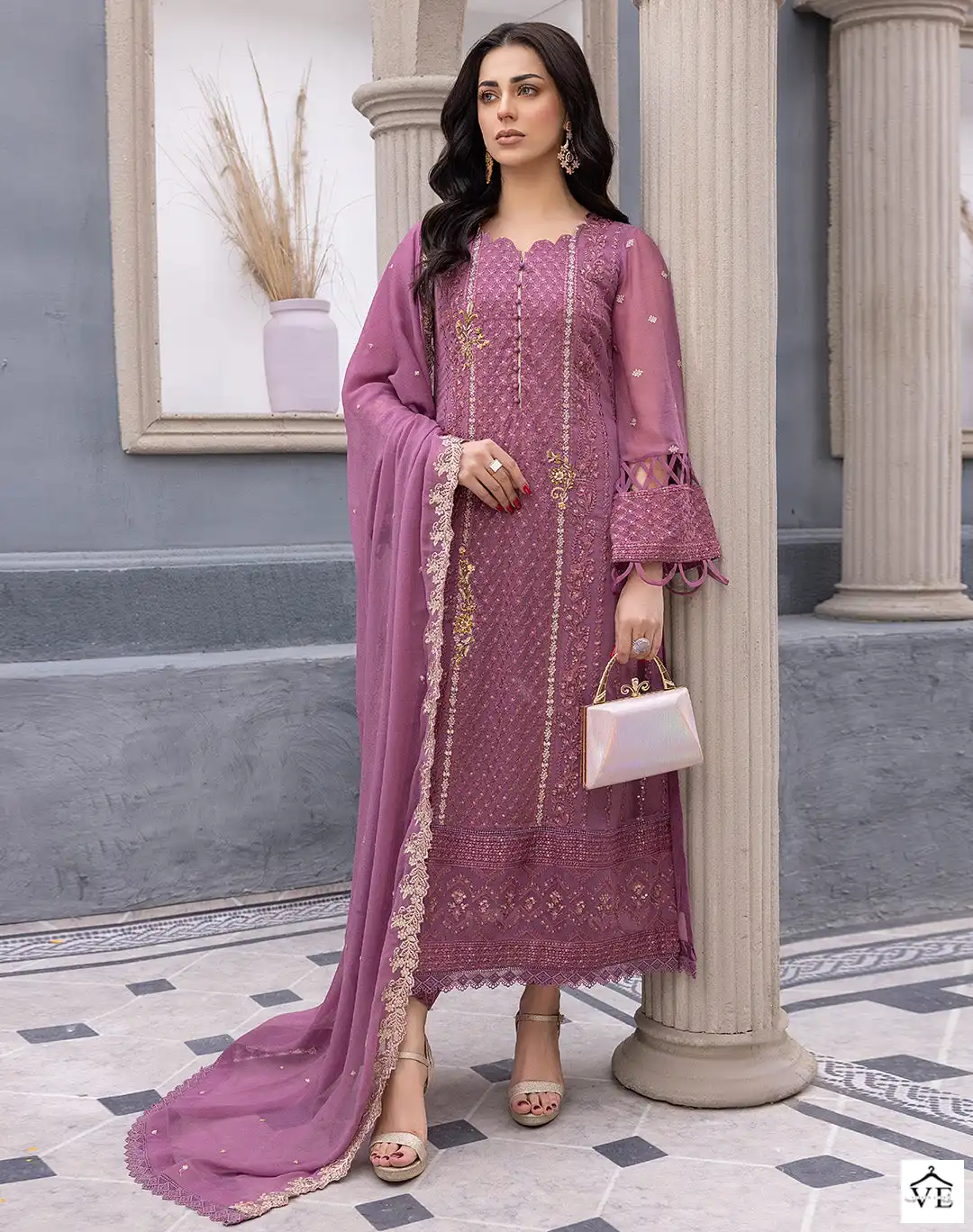 Fepic C 1586 Georgette Wholesale Pakistani Salwar Suit Catalog — Wholesale Salwar Suits, MPA wholesale from Surat — view 1