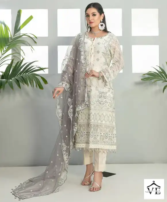 Fepic C 1590 Georgette Wholesale Pakistani Salwar Suit Catalog — Wholesale Salwar Suits, MPA wholesale from Surat — view 1