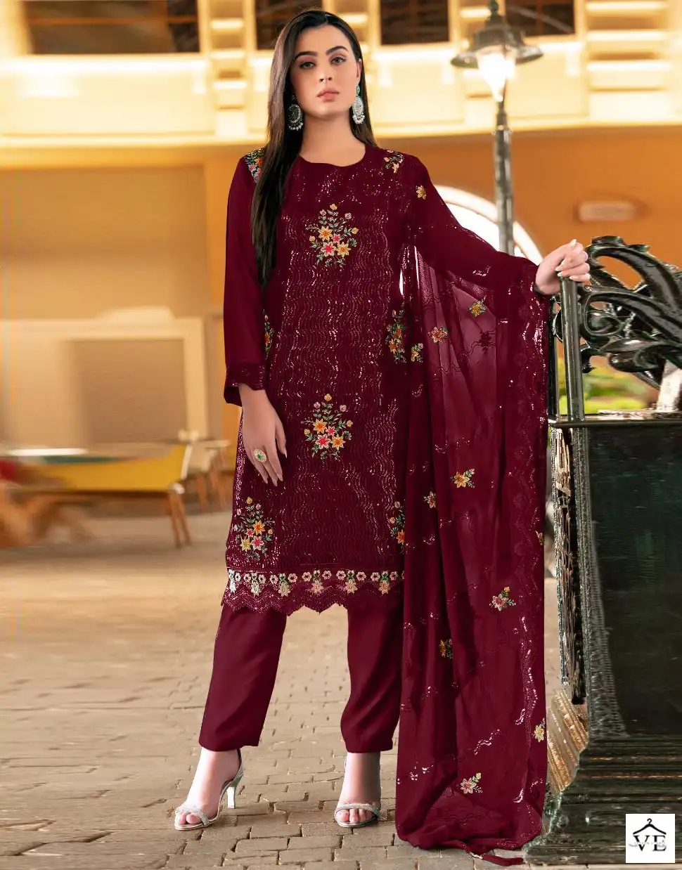 Fepic C 1597 Georgette Wholesale Pakistani Salwar Suit Catalog — Wholesale Salwar Suits, MPA wholesale from Surat — view 1