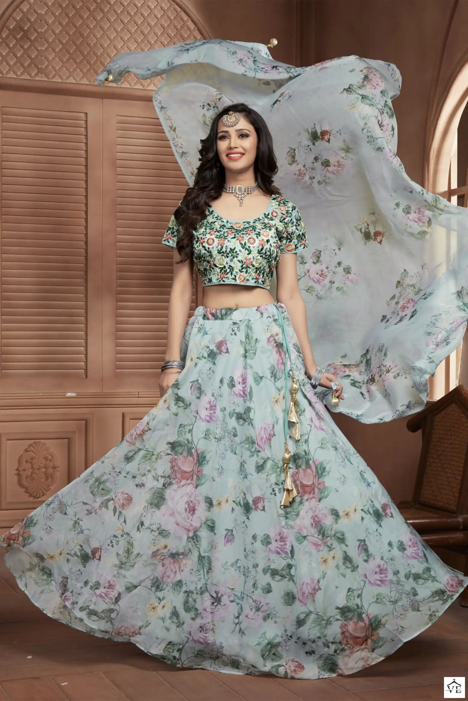 Amoha C1980 To C1983 Premium Pure Organza Wholesale Lehenga Catalog — Wholesale Lehenga, MPA wholesale from Surat - Gallery Image 3