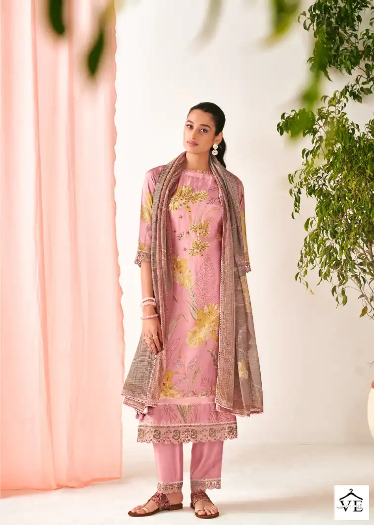 Jay Vijay Calista Muslin Wholesale Designer Salwar Suit Catalog — Wholesale Salwar Suits, MPA wholesale from Surat - Gallery Image 3