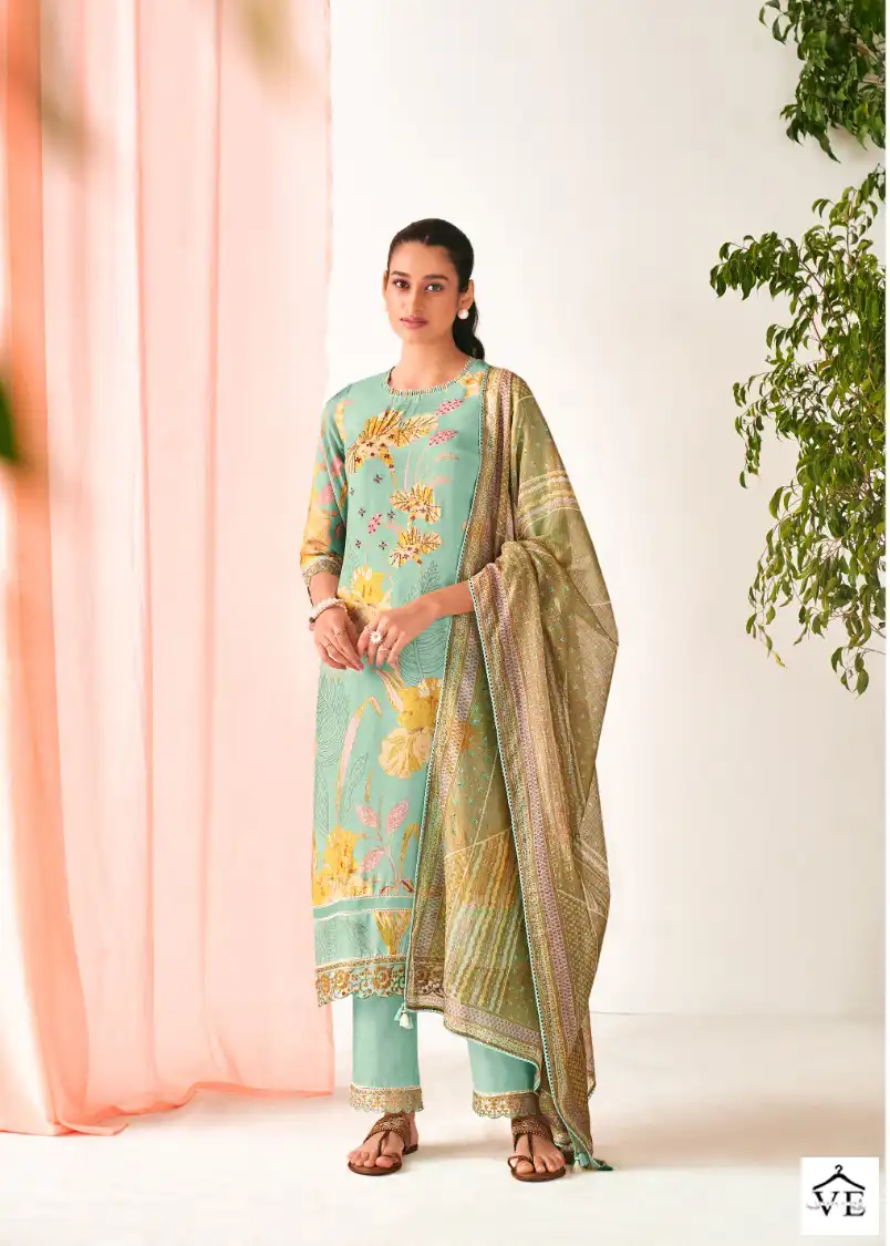 Jay Vijay Calista Muslin Wholesale Designer Salwar Suit Catalog — Wholesale Salwar Suits, MPA wholesale from Surat - Gallery Image 4