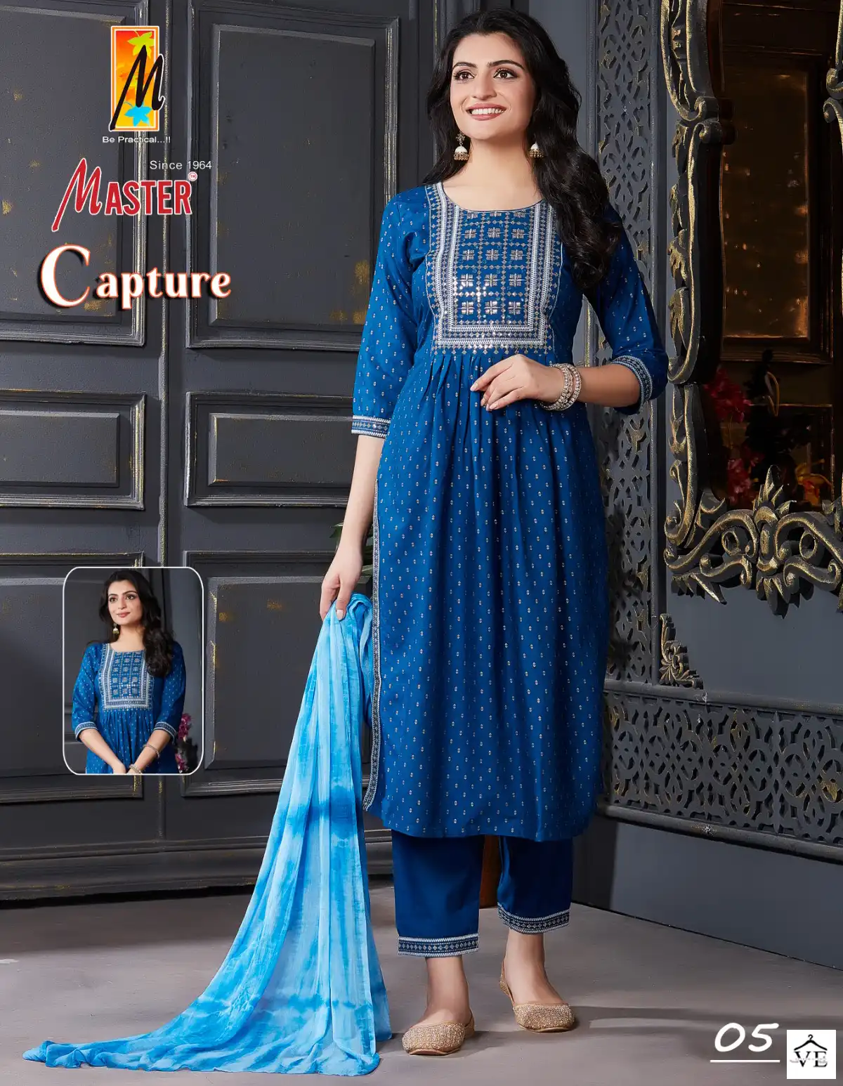 Master Capture Rayon Wholesale Readymade Salwar Suit Catalog — Wholesale Salwar Suits, MPA wholesale from Surat — view 1