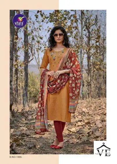 Vitara Catwalk Modal Satin Wholesale Kurti With Dupatta Catalog — Wholesale Salwar Suits, MPA wholesale from Surat — view 5