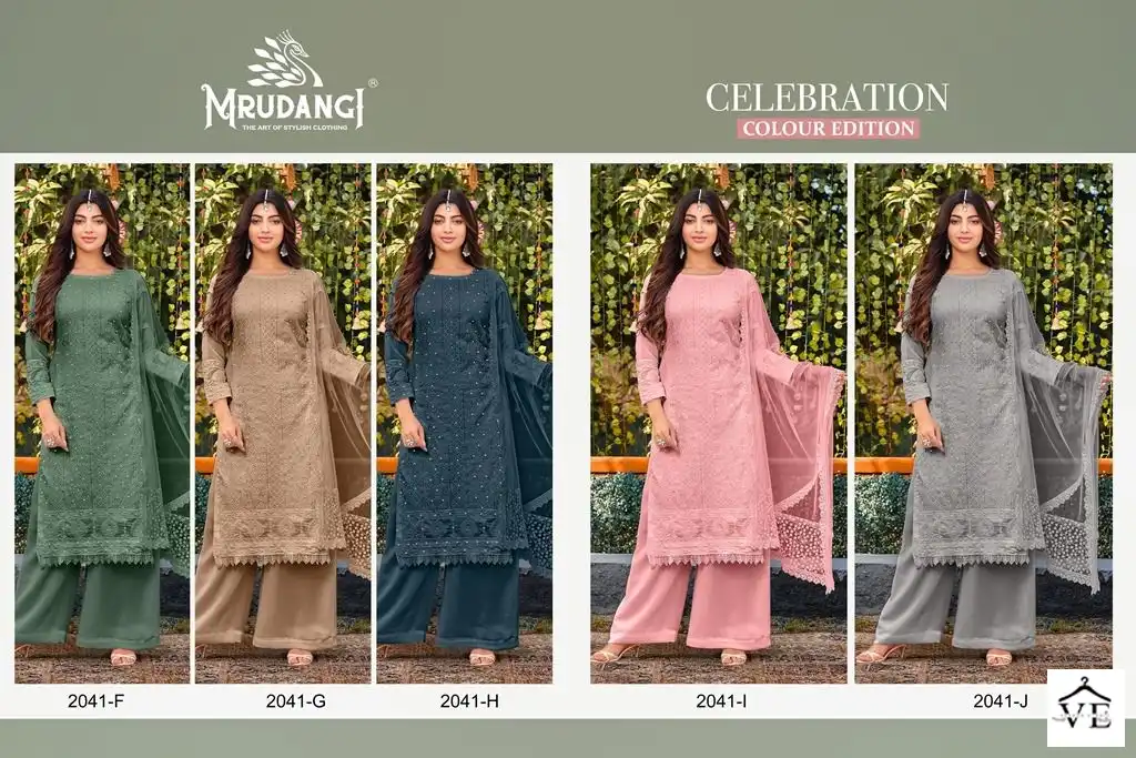 Mrudangi Celebration 2041 Colour Edition Heavy Faux Georgette Wholesale Designer Salwar Suit Catalog — Wholesale Salwar Suits, MPA wholesale from Surat — view 6