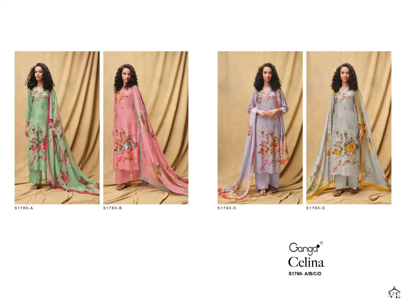 Ganga Celina 1760 Premium Bemberg Silk Wholesale Designer Salwar Suit Catalog — Wholesale Salwar Suits, MPA wholesale from Surat — view 5