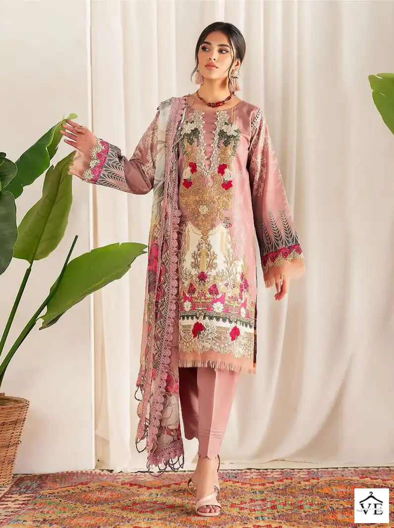 Shree Fabs Charigma Vol 2 Cambric Wholesale Pakistani Salwar Suit Catalog — Wholesale Salwar Suits, MPA wholesale from Surat - Gallery Image 2