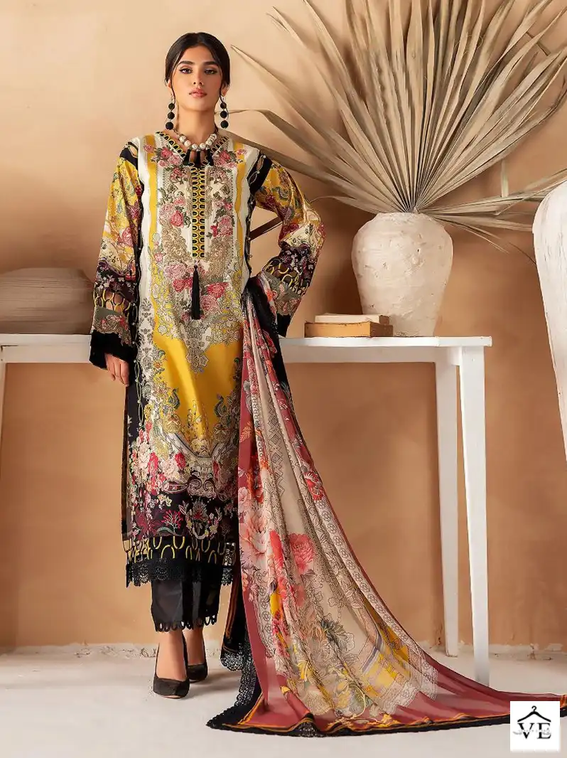 Shree Fabs Charigma Vol 2 Cambric Wholesale Pakistani Salwar Suit Catalog — Wholesale Salwar Suits, MPA wholesale from Surat - Gallery Image 3