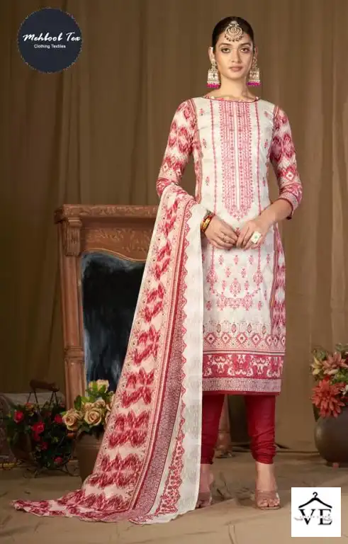 Mehbbob Tex Chevron Luxury Lawn Collection Vol 6 Super Wholesale Pakistani Salwar Suit Catalog — Wholesale Salwar Suits, MPA wholesale from Surat - Gallery Image 3