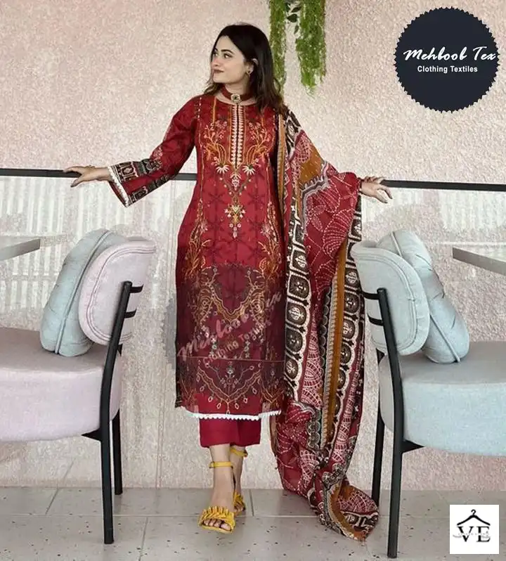Mehboob Tex Chevron Luxury Lawn Collection Vol 6 Wholesale Pakistani Salwar Suit — Wholesale Salwar Suits, MPA wholesale from Surat - Gallery Image 3