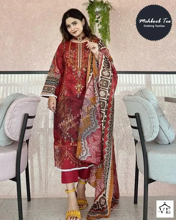 Mehboob Tex Chevron Luxury Lawn Collection Vol 6 Wholesale Pakistani Salwar Suit — Wholesale Salwar Suits, MPA wholesale from Surat - Gallery Image 5