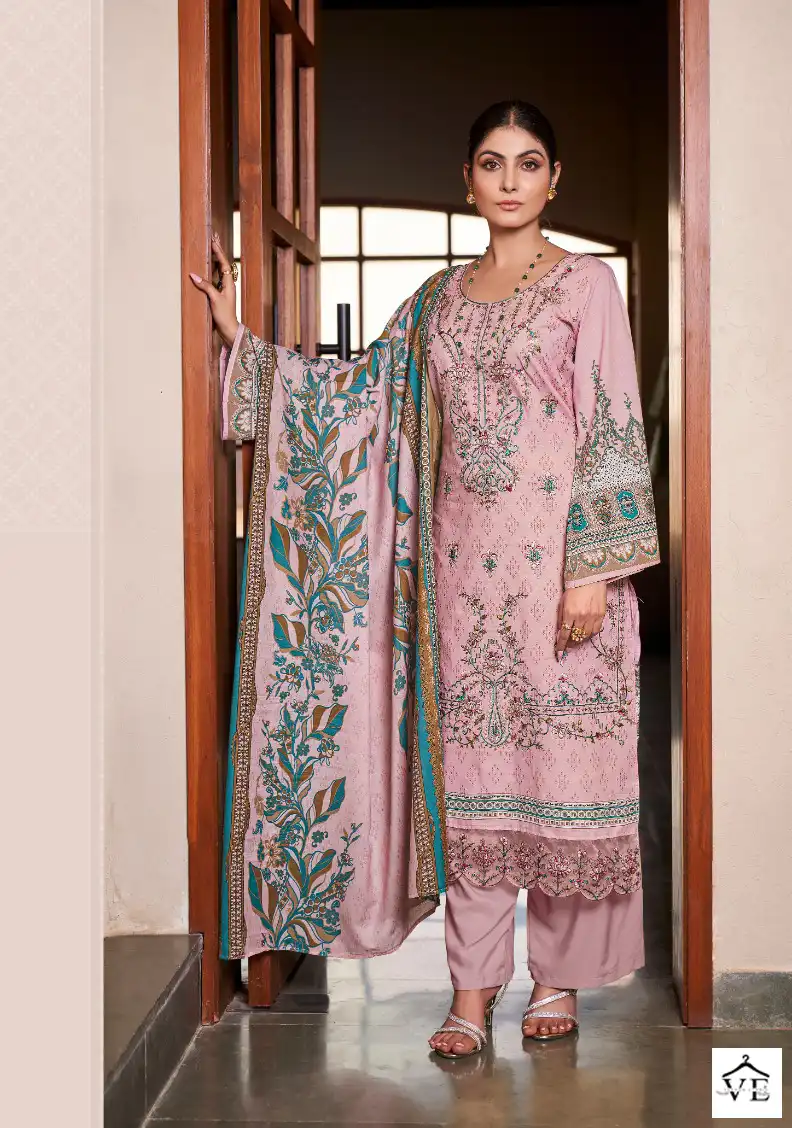 Levisha Chevron Nx Lawn Cotton Wholesale Pakistani Salwar Suit Catalog — Wholesale Salwar Suits, Levisha wholesale from Surat — view 3