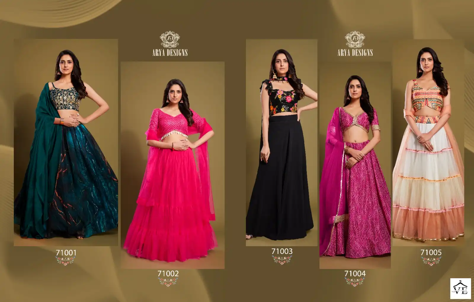 Arya Designs Cinderella Vol 17 Organza Wholesale Lehenga Catalog — Wholesale Lehenga, MPA wholesale from Surat — view 11