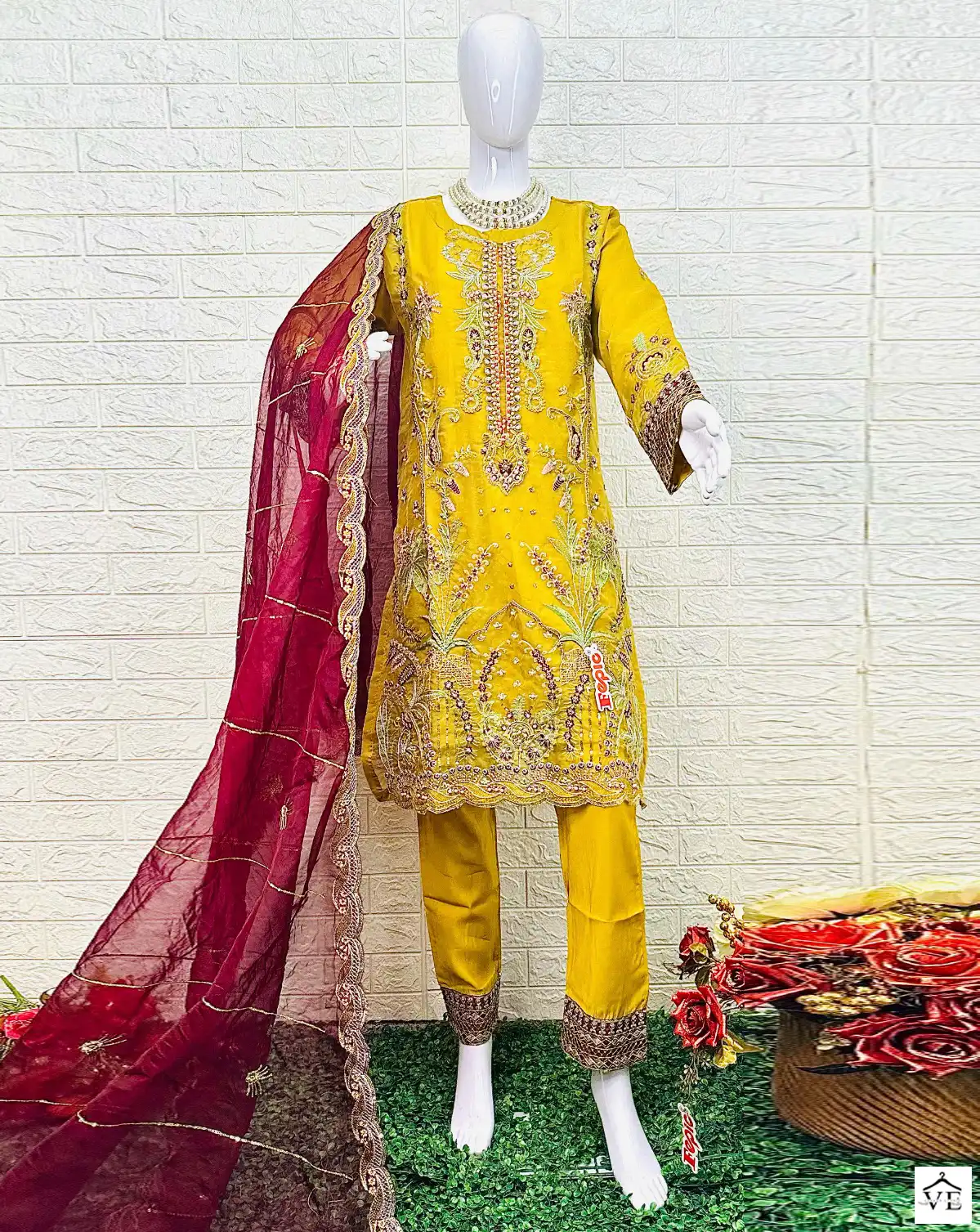 Fepic Cn 672 Organza Wholesale Pakistani Readymade Salwar Suit Catalog — Wholesale Salwar Suits, MPA wholesale from Surat — view 1