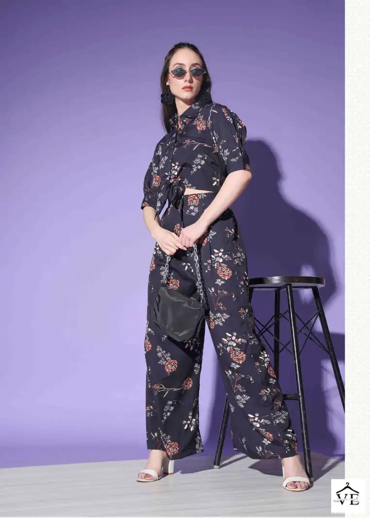 Vardan Ethnic Coards Platinum Creap Wholesale Co-ord Set Catalog — Wholesale Kurtis, MPA wholesale from Surat - Gallery Image 2