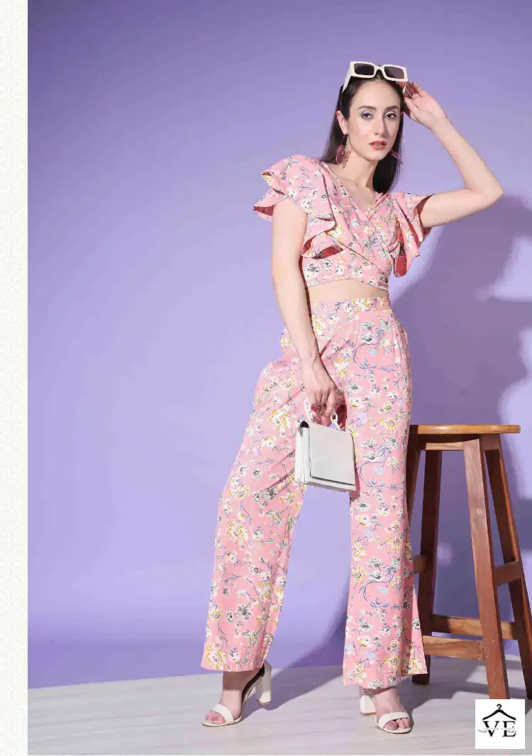 Vardan Ethnic Coards Platinum Creap Wholesale Co-ord Set Catalog — Wholesale Kurtis, MPA wholesale from Surat - Gallery Image 4