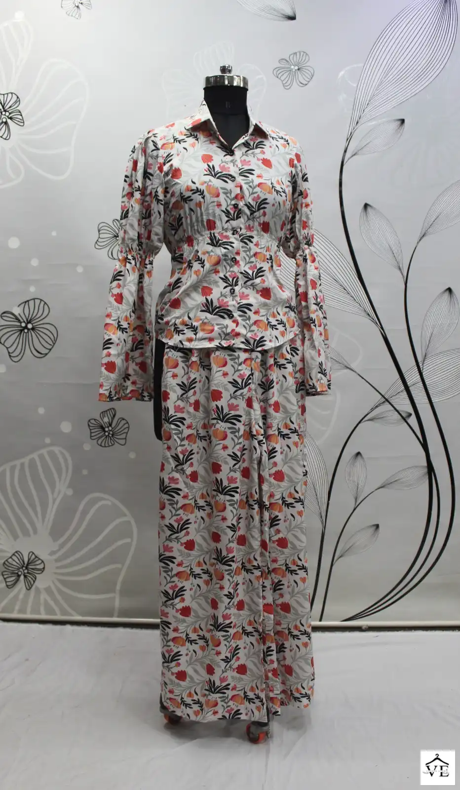 Vardan Ethnic Coards Platinum Creap Wholesale Co-ord Set Catalog — Wholesale Kurtis, MPA wholesale from Surat - Gallery Image 6